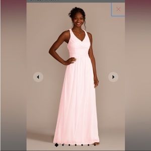 David’s Bridal CELEBRATE DB STUDIO bridesmaid dress crisscross STYLE# W1…